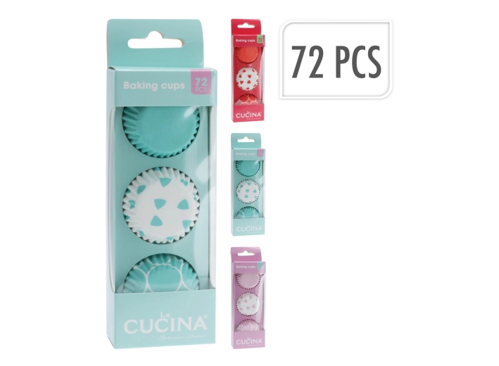Zestaw 100 papierowych foremek do pieczenia 10,5 cm
