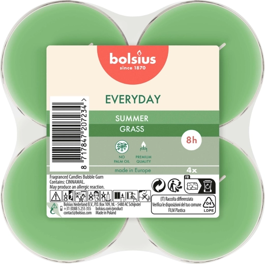 Maxi podgrzewacze Summer Grass, zestaw 4 szt.