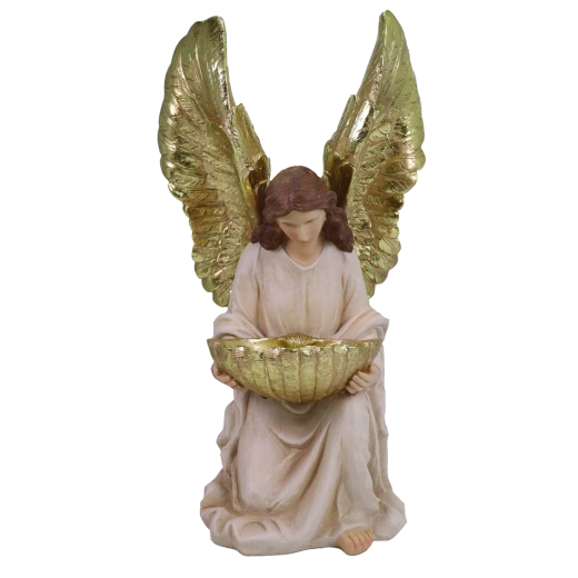 Bożonarodzeniowa dekoracyjna figurka anioła z żywicy 50 cm - 1 szt.