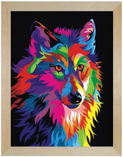 Drewniana rama z sosny do diamond paintingu 30 × 40 cm