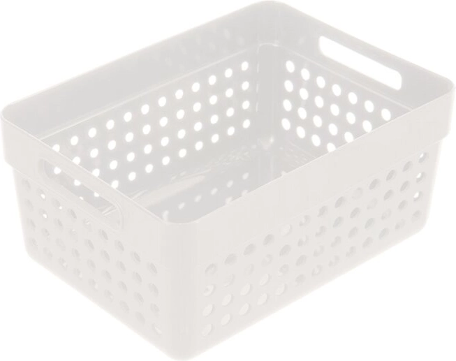 Koszyk Terra biały – organizer do przechowywania 15,5 × 11,5 × 7,3 cm
