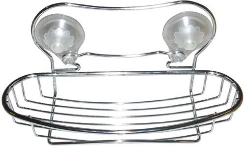 Łazienkowa półka owalna 30 × 11 × 4 cm, chrom