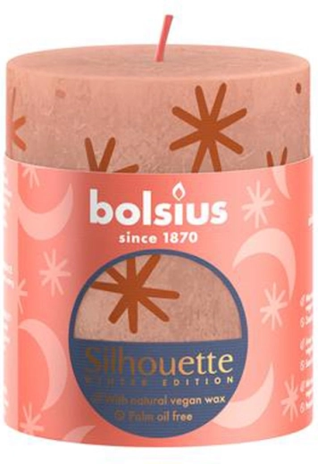 Świeca rustykalna kremowy karmel 80 × 68 mm