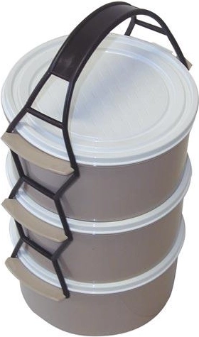 Pojemnik na jedzenie 3x1,0 l plastikowy