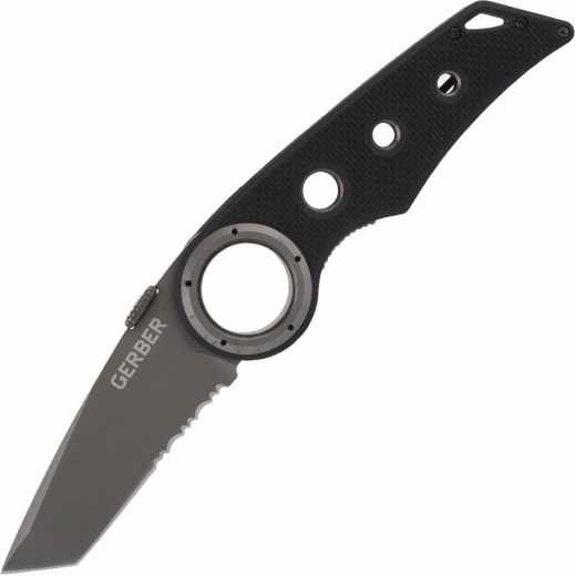 Gerber Remix Tactical nóż składany 7,7 cm, czarny, G10, klips