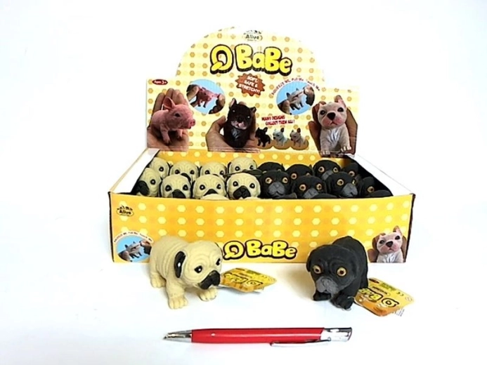 Dekoracyjna figurka buldoga w kropki 10 cm