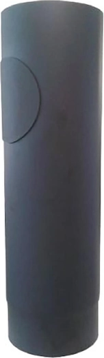 Rura dymowa z otworem 130 mm, długość 500 mm, grubość 1,5 mm, czarna