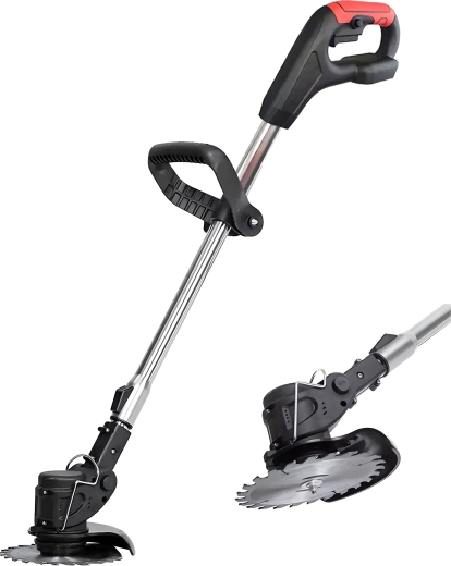 Akumulatorowa podkaszarka do trawy z zestawem XXL i kółkami