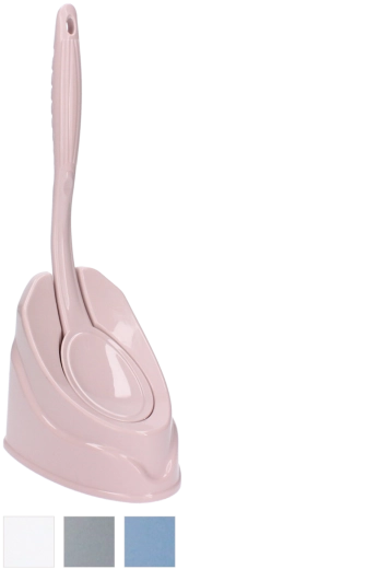 Szczotka toaletowa z uchwytem – kompaktowy plastikowy zestaw