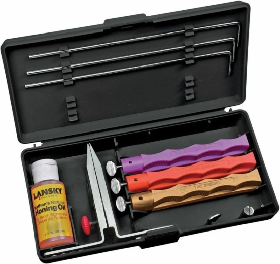 Lansky 3 Stone Standard Diamond – zestaw diamentowych ostrzałek