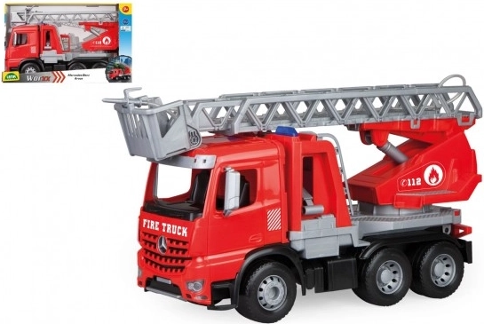 Wóz strażacki MERCEDES-BENZ Arocs z drabiną i działkiem wodnym