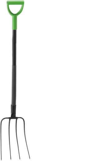 Widły ogrodowe 4-zębne z stalowym trzonkiem 120 cm z uchwytem D