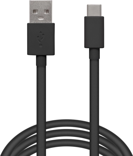Czarny kabel do transmisji danych USB-C 2 m