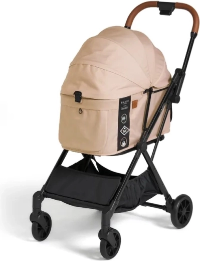 Fikago wózek dla zwierząt Hygge Beige, samoskładający się 5,5 kg