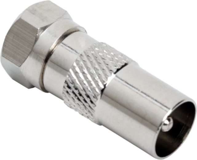 Adapter ze złącza F na złącze koncentryczne TV