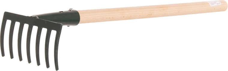Profesjonalne grabki z 7 zębami i trzonkiem 50 cm