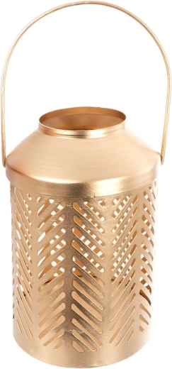 Złoty metalowy świecznik 15,5 cm