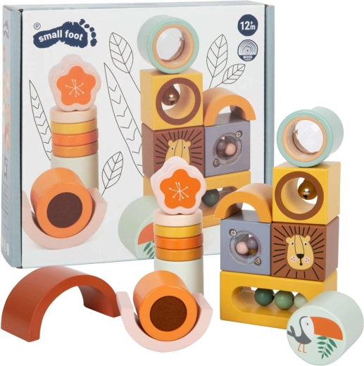 Sensoryczne klocki Safari od Small Foot