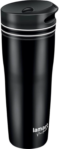 Lamart Manq podróżny kubek termiczny 360 ml czarny