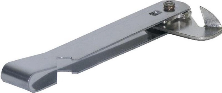 Metalowy otwieracz do puszek w kształcie T