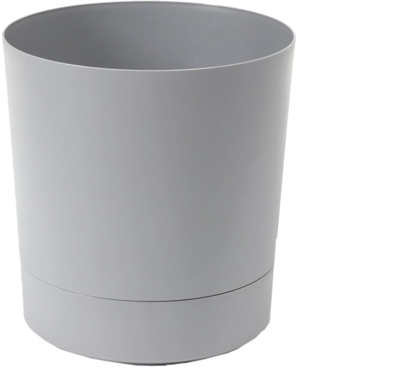 Doniczka Aura z podstawką 38 cm – szara