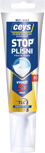 Silikonowy uszczelniacz przeciwpleśniowy 125 ml biały CEYS