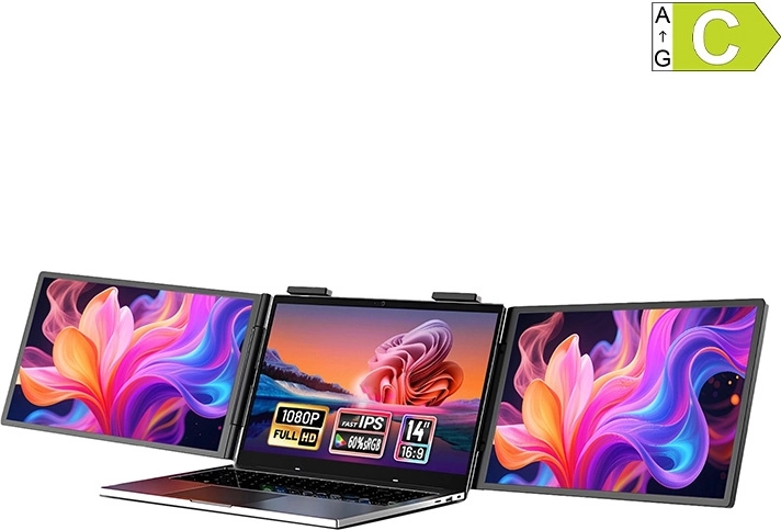 Zeuslap ZB14 dualny przenośny monitor 2× 14" Full HD
