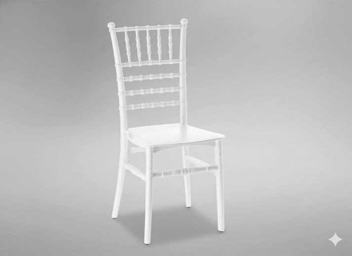 Plastikowe krzesło Diamond – białe