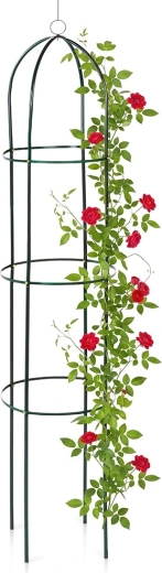 Vilde ogrodowy obelisk dla roślin pnących 36 × 36 × 194 cm zielony