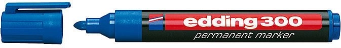 Przemysłowy permanentny marker niebieski Edding 300