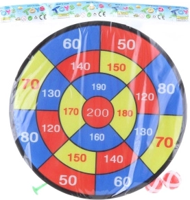 Tarcza na rzep z piłeczkami i rzutkami