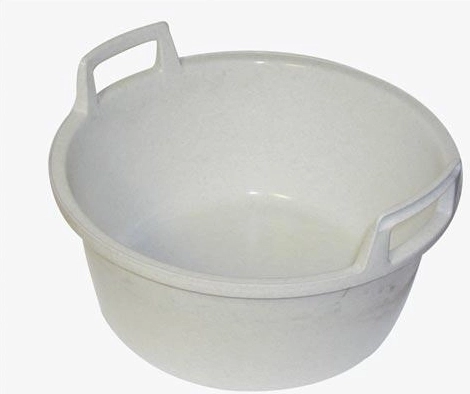 Plastowa miednica 43 cm z uchwytami, granit