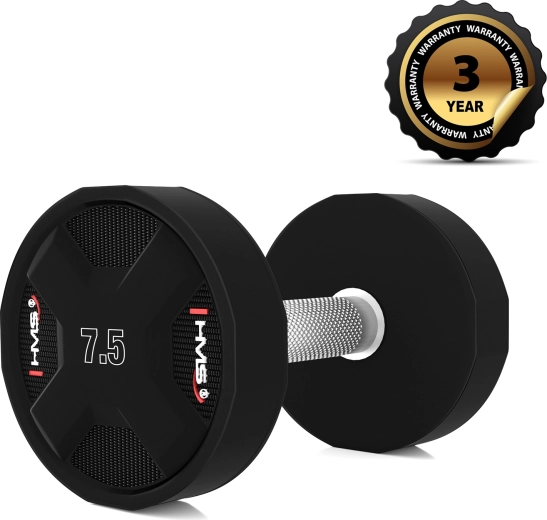 Hantla jednoręczna HMS HPC 7,5 kg z poliuretanu