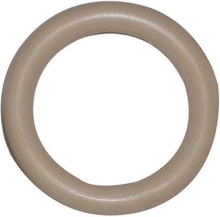 Plastowy pierścień na karnisz, beżowy (zestaw 10 szt.)