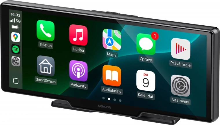 Multimedialna stacja z kamerą SCT M1090DBWT – CarPlay i Android Auto