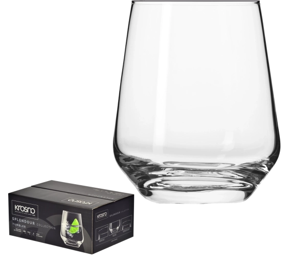 Zestaw niskich szklanek KROSNO Splendour 400 ml – 6 szt.