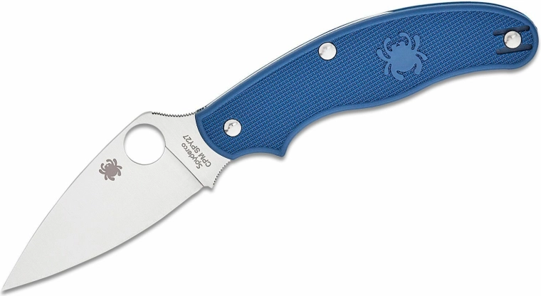 Nóż składany SPYDERCO UK Penknife Cobalt Blue Lightweight, 7,5 cm, satyna, FRN