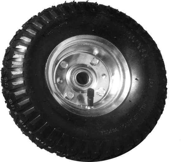 Pompowane koło do wózka transportowego 260/20 mm z metalową tarczą - 1 sztuka