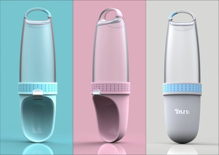 Przenośna butelka na wodę dla psów 350 ml