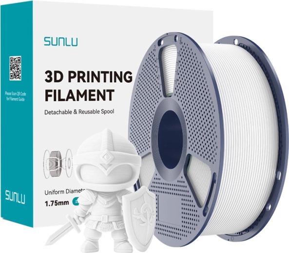 Sunlu PLA+ filament 1,75 mm – biały