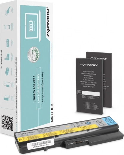 Bateria Movano L09L6Y02 do laptopów Lenovo B570/G560/G570/G770 (Li-ion, 4400 mAh, 48 Wh)