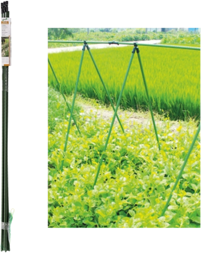 Ogrodowe podpory z siatką 1,5 m, średnica prętów 11 mm, zielone