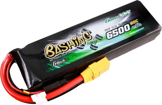 Lipo bateria Gens Ace G-Tech Bashing 6500 mAh 11,1 V 60C 3S z wtykiem XT90