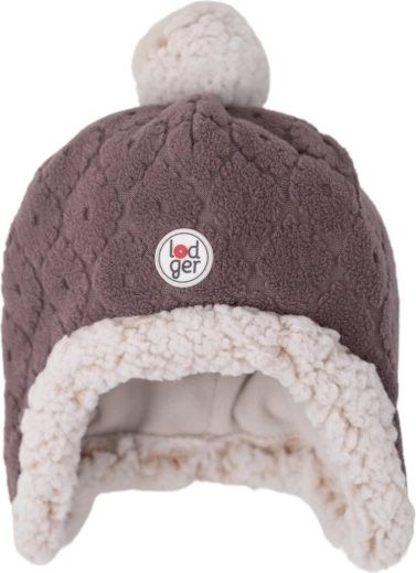 Fleecowa czapka Lodger Hatter Folklore Fleece mauve (1–2 lata) - 1 sztuka