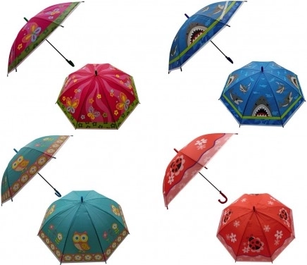 Dziecięcy parasol automatyczny 66 cm – mix kolorów i motywów