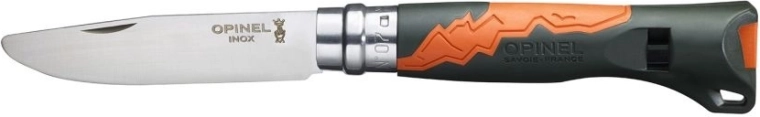 Dziecięcy scyzoryk OPINEL N°07 Outdoor Junior khaki z gwizdkiem