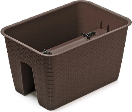 Doniczka na balustradę Ratolla 40 cm umbra