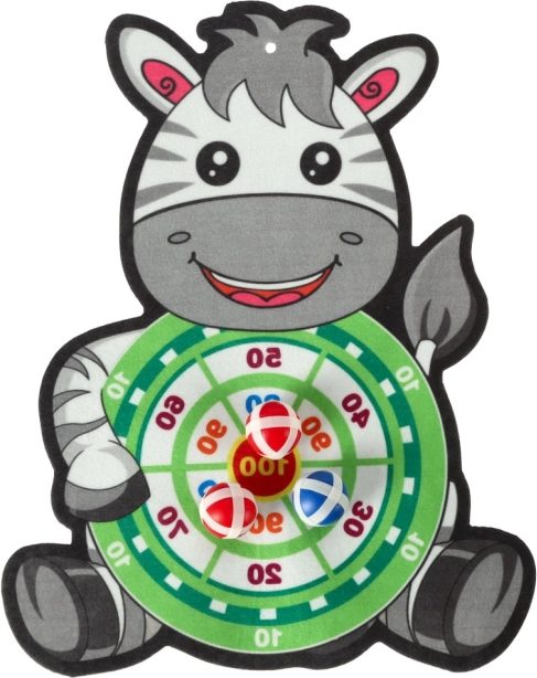 Bezpieczna tarcza do rzutek z rzepem w kształcie zwierzątka