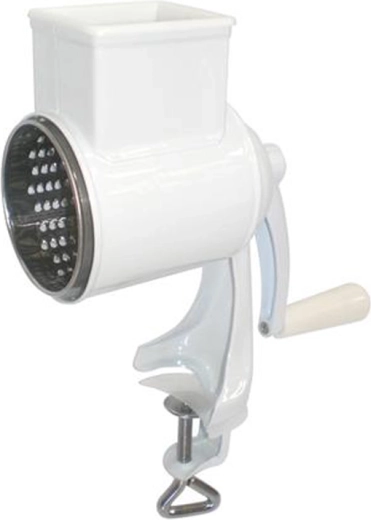 Metalowy młynek do bułki tartej i orzechów z plastikową rączką