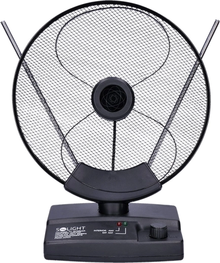 Solight antena pokojowa DVB-T2/FM ze wzmacniaczem 36 dB